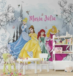 Papel de Parede Princesas Castelo Disney