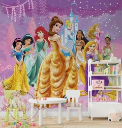 Papel de Parede Princesas Castelo Disney