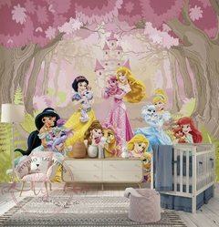 Papel de Parede Princesas Castelo Disney