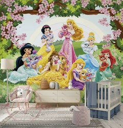 Papel de Parede Princesas Castelo Disney