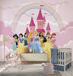 Papel de Parede Princesas Castelo Disney