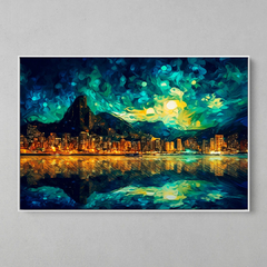 Quadro Rio de Janeiro Noite Estrelada estilo Van Gogh na internet