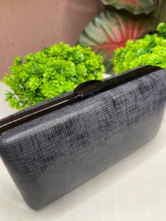 Clutch - Preta com cinza - comprar online