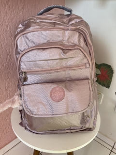 Mochila - Rosa metalizada - Inspiração (2 modelos)