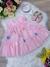 VESTIDO INFANTIL BEBÊ ROSA BEBÊ JARDIM ENCANTADO LUXO (4547RS 4547AZ 4547BC 4547LL)