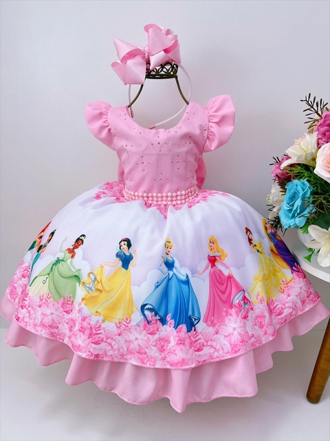 Vestido Infantil Barbie Rosa Chiclete C/ Glitter e Estrelas – Moda infantil  Angelica