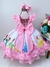 VESTIDO INFANTIL PRINCESAS DA DISNEY ROSA FLORAL LUXO (TEMÁTICOS 0145RO) na internet