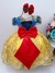 VESTIDO INFANTIL BRANCA DE NEVE RENDA DOURADA STRASS LUXO (ENJOY 2201AZ) na internet