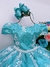 VESTIDO INFANTIL VERDE RENDA BRANCA REALEZA C/ PÉROLAS LUXO (ENJOY 2211VD) - comprar online