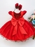 VESTIDO INFANTIL VERMELHO BUSTO C/ RENDA E PÉROLAS BATIZADO (MARIÊ PMG BEBÊ 2278VK) na internet