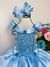 FANTASIA INFANTIL FROZEN E CINDERELA C/ RENDA AZUL STRASS (FANTASIAS 0107AA) - comprar online