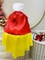 VESTIDO INFANTIL FANTASIA BRANCA DE NEVE AMARELO CAPA TIARA (4025BN) - loja online