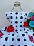 VESTIDO INFANTIL LADY BUG BRANCO E PRETO FLORAL VERMELHO (CLUBINHO 2938BC) - comprar online