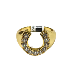 ANILLO HERRADURA CON PIEDRAS