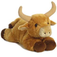 PELUCHE TORITO MEDIANO ORO FLOPSIE 31 CM