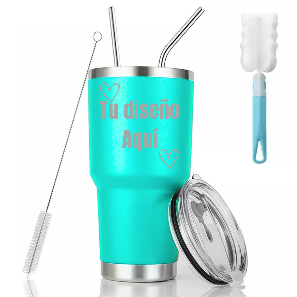 Vaso rosa tipo Yeti 30oz personalizado