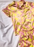 Pijama Flores Rosas Saten - comprar online