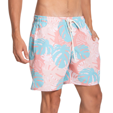 SHORT PRAIA FLORAL - S157 - PIMENTA