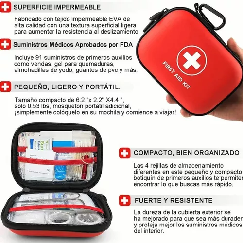  Botiquín de primeros auxilios 230 piezas, impermeable