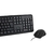 Kit teclado y mouse Perfect Choice alámbrico antiderrames negro