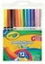 Plumones Crayola brillantes gruesos lavables 12 piezas