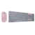 Kit teclado y mouse Perfect Choice Inalámbrico rosa