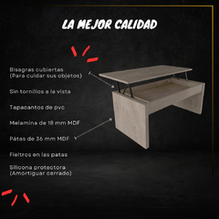 Mesa Elevable Linea Acay - Moscú - tienda online