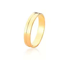 Aliança de casamento Atenas 18k 4mm Clássica