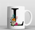 Imagem do Caneca Personalizada Coleção Inicial Floral Black - Alfabeto