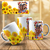 Caneca Personalizada Coleção Cactos e Flores com Foto - Floral - CB Presentes Criativos