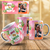 Caneca Personalizada Coleção Cactos e Flores com Foto - Floral