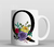 Caneca Personalizada Coleção Inicial Floral Black - Alfabeto - loja online