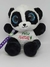 Panda Safari Bordado Feliz Natal Olhos De Glitter Pelúcia Br Machine Brinquedo - Pelúcias - CB Presentes Criativos