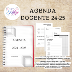 Agenda Docente 24-25 - Blanco y Negro