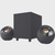 Caixa de Som Creative Pebble Plus 2.1, Subwoofer, USB, 4W/5W RMS, Preto