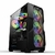 Gabinete Gamer Hayom, Mid Tower, ATX, Matx, Mini-itx, Lateral Em Vidro Temperado, 3 Fans RGB, Mesh Frontal (17.10.10)