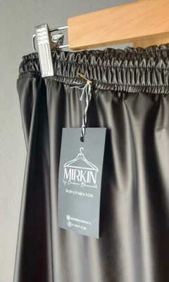 Calza lycra engomada negra - MIRKIN