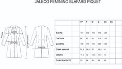 Jaleco Feminino Blafard Piquet na internet