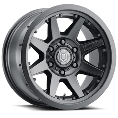 17X8.5 ICON REBOUND PRO SATIN BLACK 6x139 ET 0