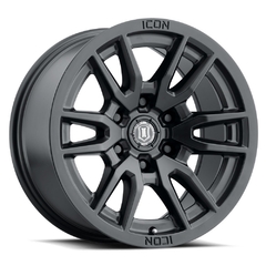 17X8.5 ICON VECTOR 6 SATIN BLACK 6x139 ET 0