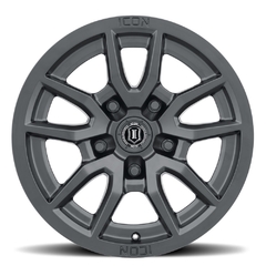 17X8.5 ICON VECTOR 5 SATIN BLACK 5x127 ET -6 - comprar online