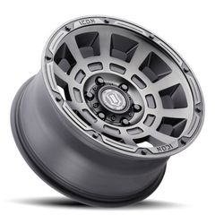 17X8.5 ICON THRUST SMOKED SATIN BLACK TINT 5x127 ET -6 na internet