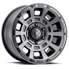 17X8.5 ICON THRUST SMOKED SATIN BLACK TINT 5x127 ET -6