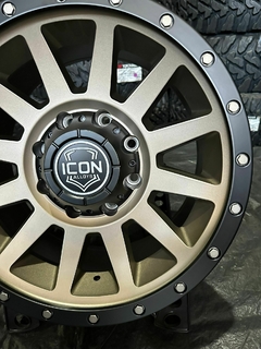 18X9 ICON COMPRESSION MATTE BRONZE 8X165 ET +12 - loja online