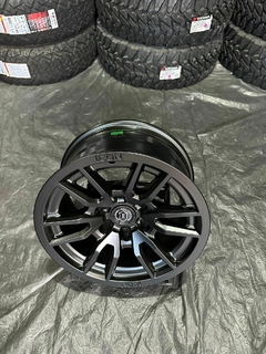 17X8.5 ICON VECTOR 6 SATIN BLACK 6x139 ET 0