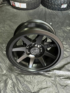 17X8.5 ICON REBOUND SLX SATIN BLACK 6x139 ET 0