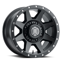 18X9 ICON REBOUND SATIN BLACK 8X165 ET +12