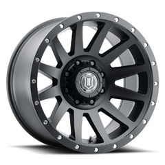 20X10 ICON COMPRESSION SATIN BLACK 8X165 ET -19