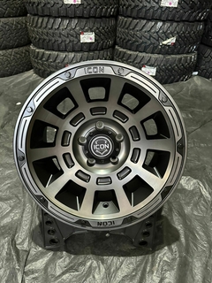 17X8.5 ICON THRUST SMOKED SATIN BLACK TINT 5x127 ET -6 - loja online