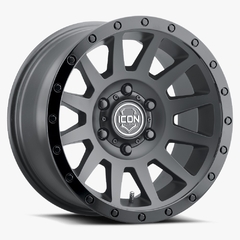 18X9 ICON COMPRESSION DUAL BLACK 6x139 ET 25